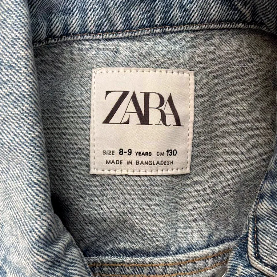 Детская джинсовая куртка Zara, размер 8-9 лет