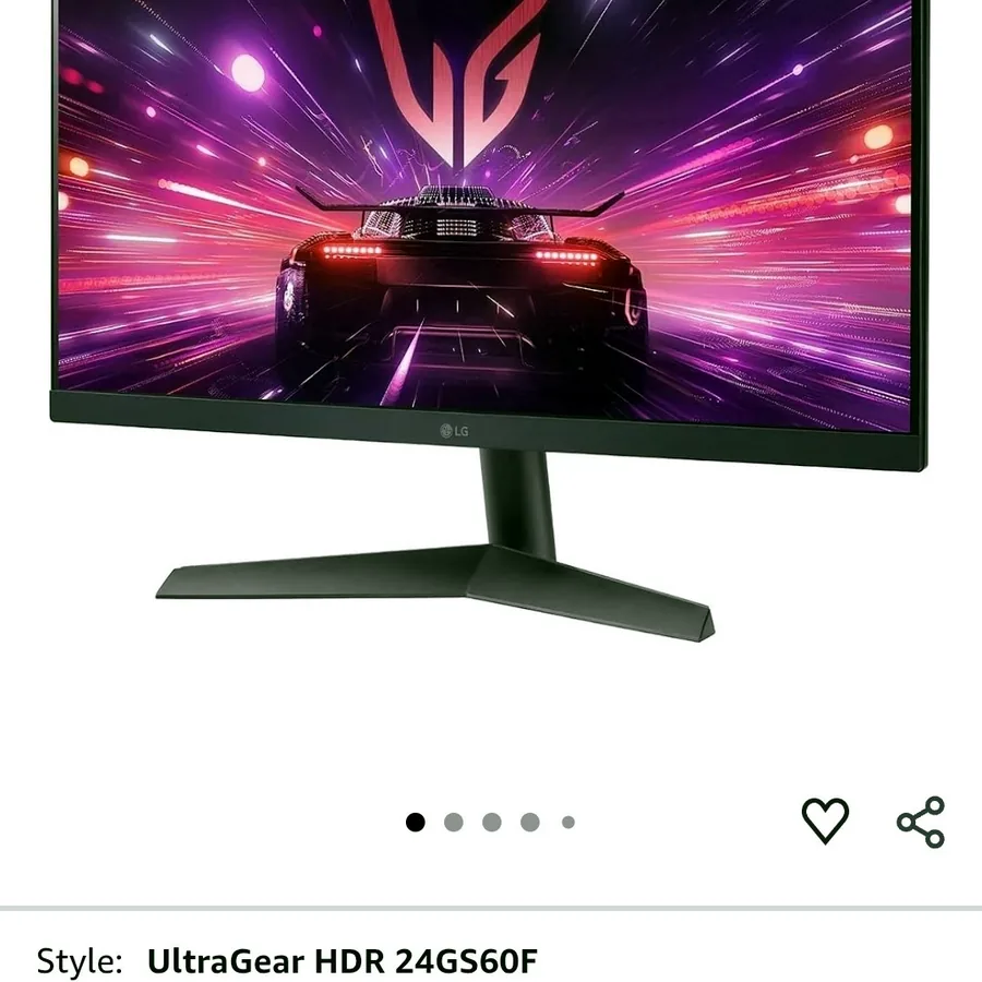 Монитор LG UltraGear 24GS60F-B, 24 дюйма, новый