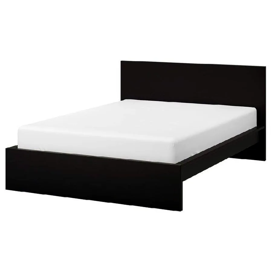 IKEA MALM кровать 180x200 см, чёрно-коричневая