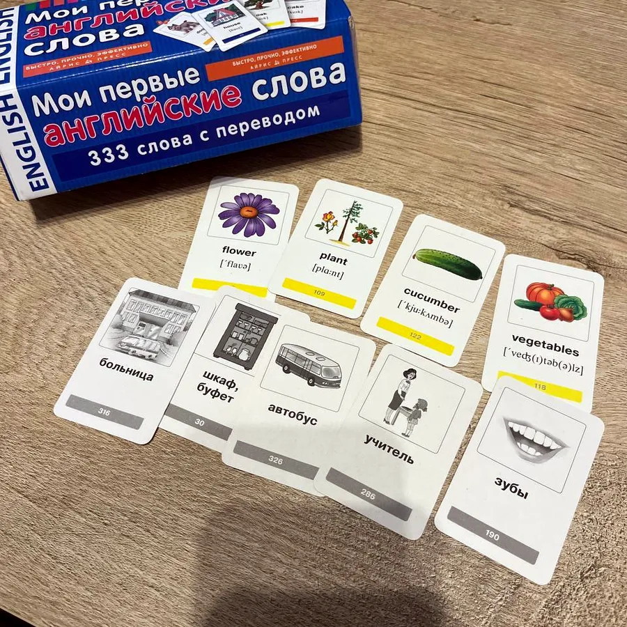 Карточки с английскими словами
