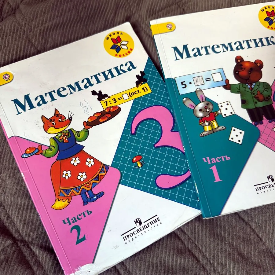 Учебники 3 класс: математика, русский, литература