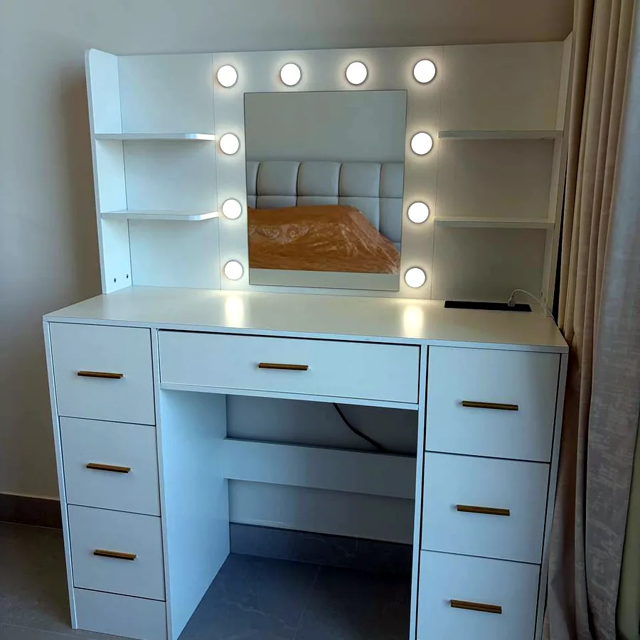 Туалетный столик с зеркалом Hollywood Style LED