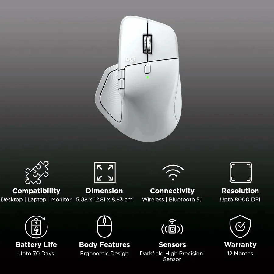 Logitech MX Master 4, беспроводная мышь