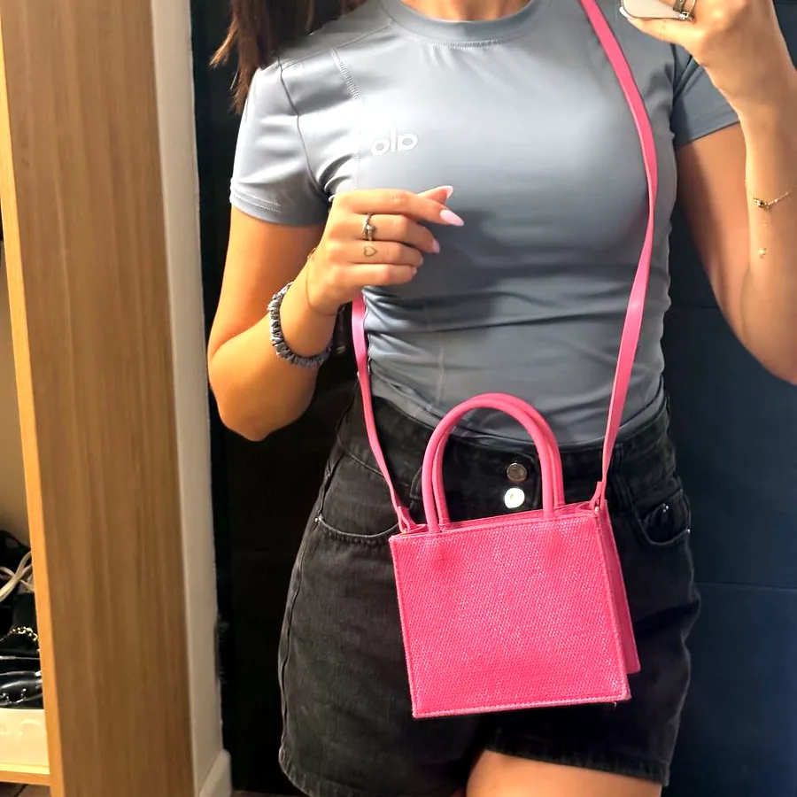 Розовая сумка H&M