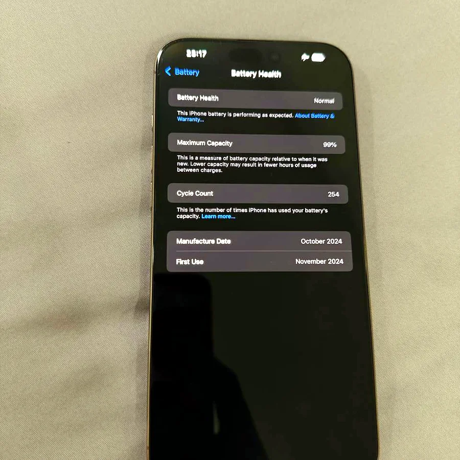 iPhone 16 Pro Max 256GB, батарея 99%
