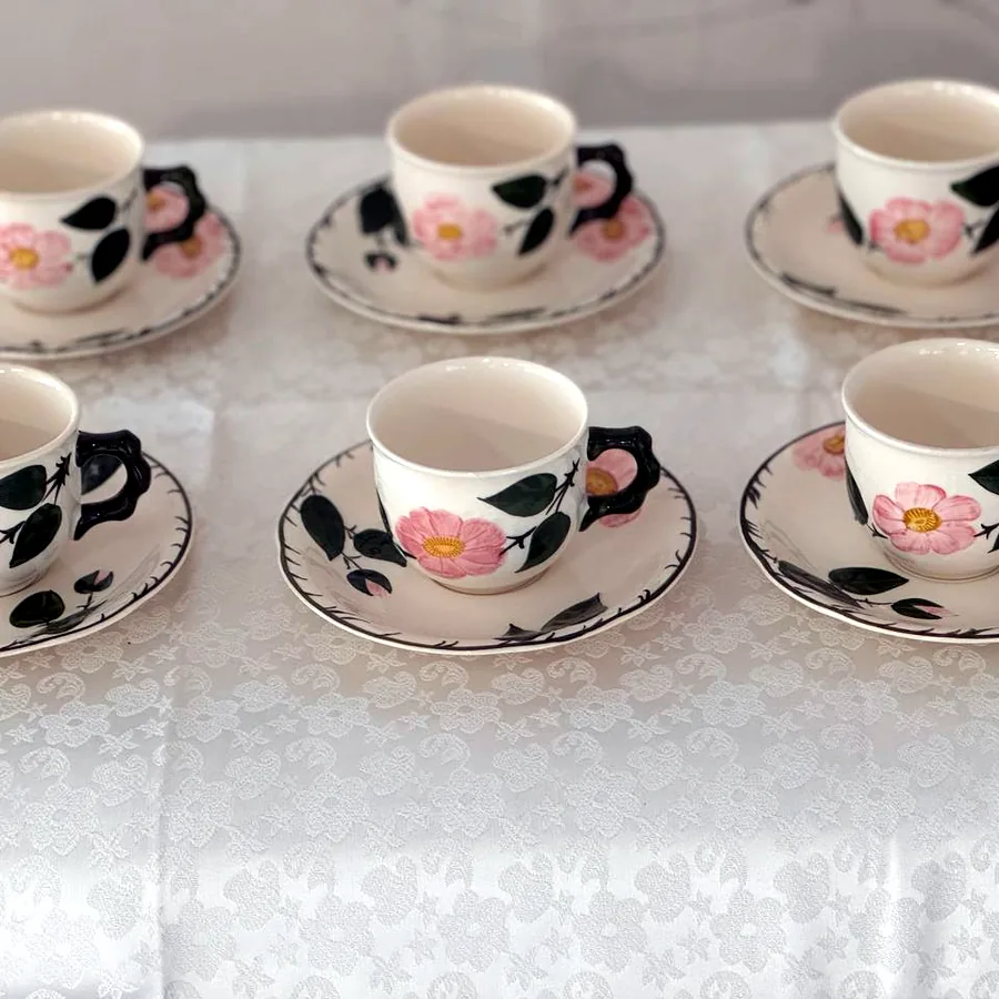 Винтажный набор чайных пар Villeroy & Boch Wild Rose