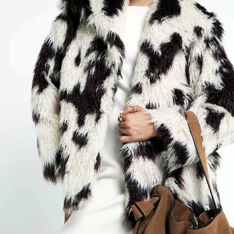 Меховая шубка River Island, размер S-M