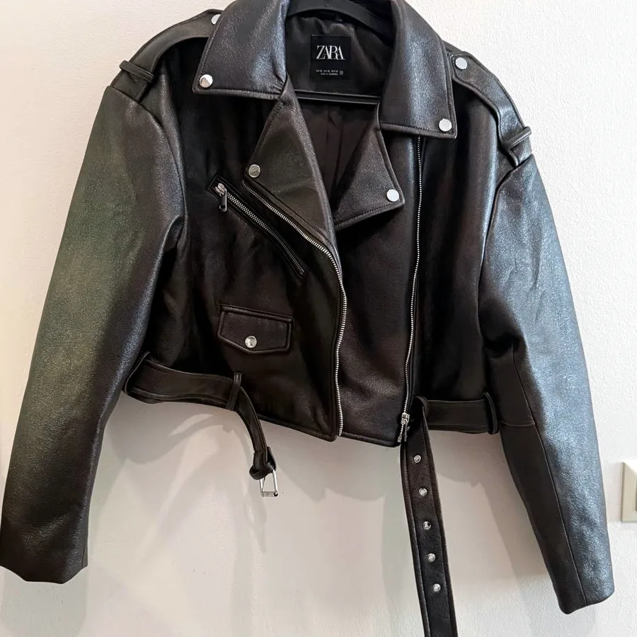 Куртка кожаная Zara, размер XL