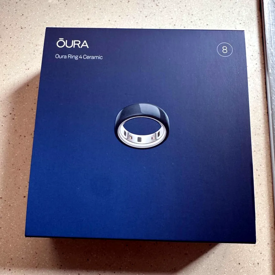 Oura Ring 4 Ceramica, размер 8, синий