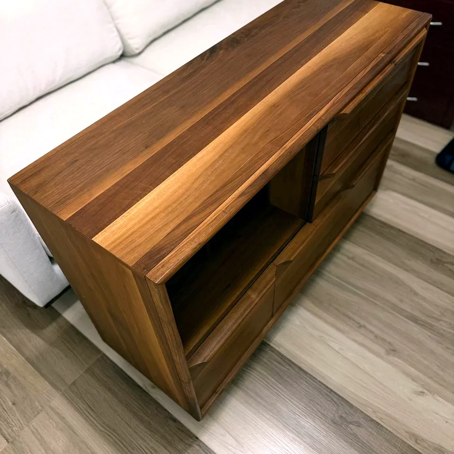 Комод из натурального дерева, 120×44×88 см