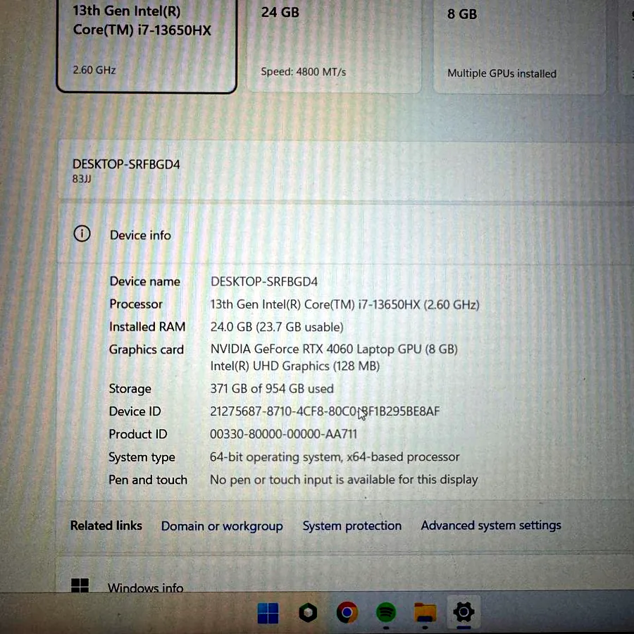 Ноутбук Lenovo Legion, Intel i7, RTX 4060