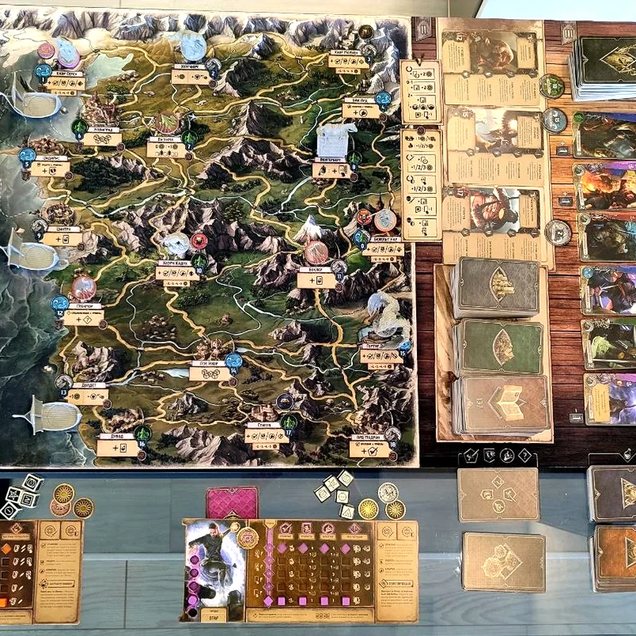 Настольная игра Ведьмак: Старый Мир, полная комплектация