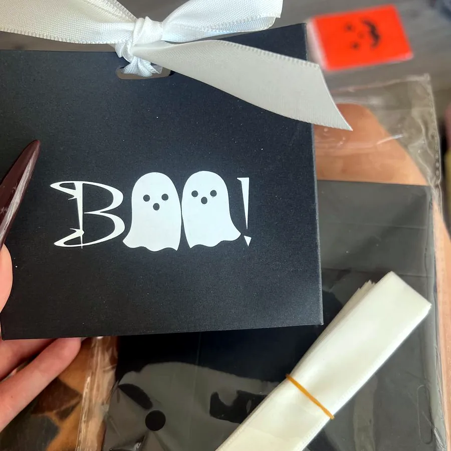 Подарочные коробочки BOO на Хэллоуин, 10 шт