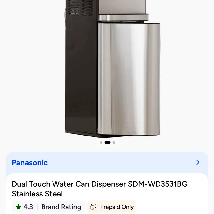 Panasonic water dispenser, boiling and cooling