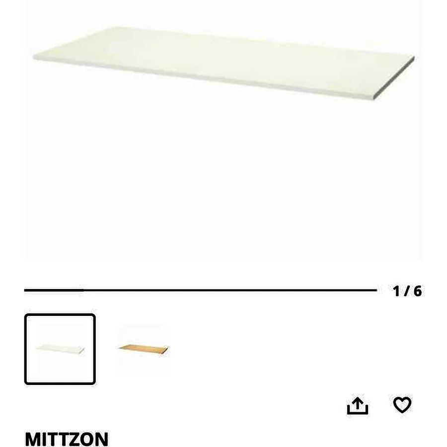 Стол регулируемый по высоте IKEA, 160x80 см
