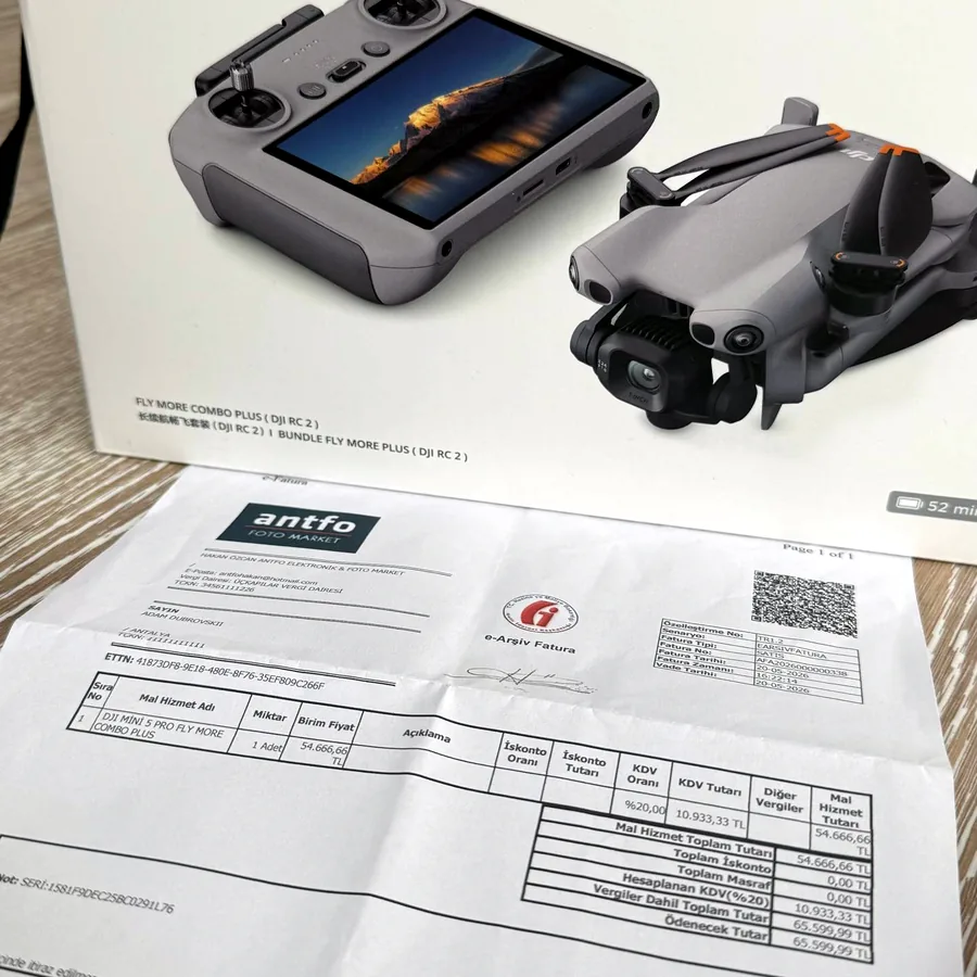 DJI Mini 5 Pro Fly More Combo Plus RC 2, как новый