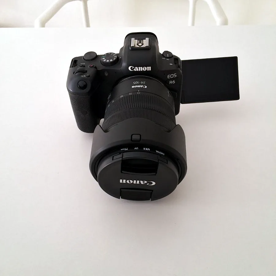 Комплект для фото и видео: Canon EOS R6, объектив, стабилизатор
