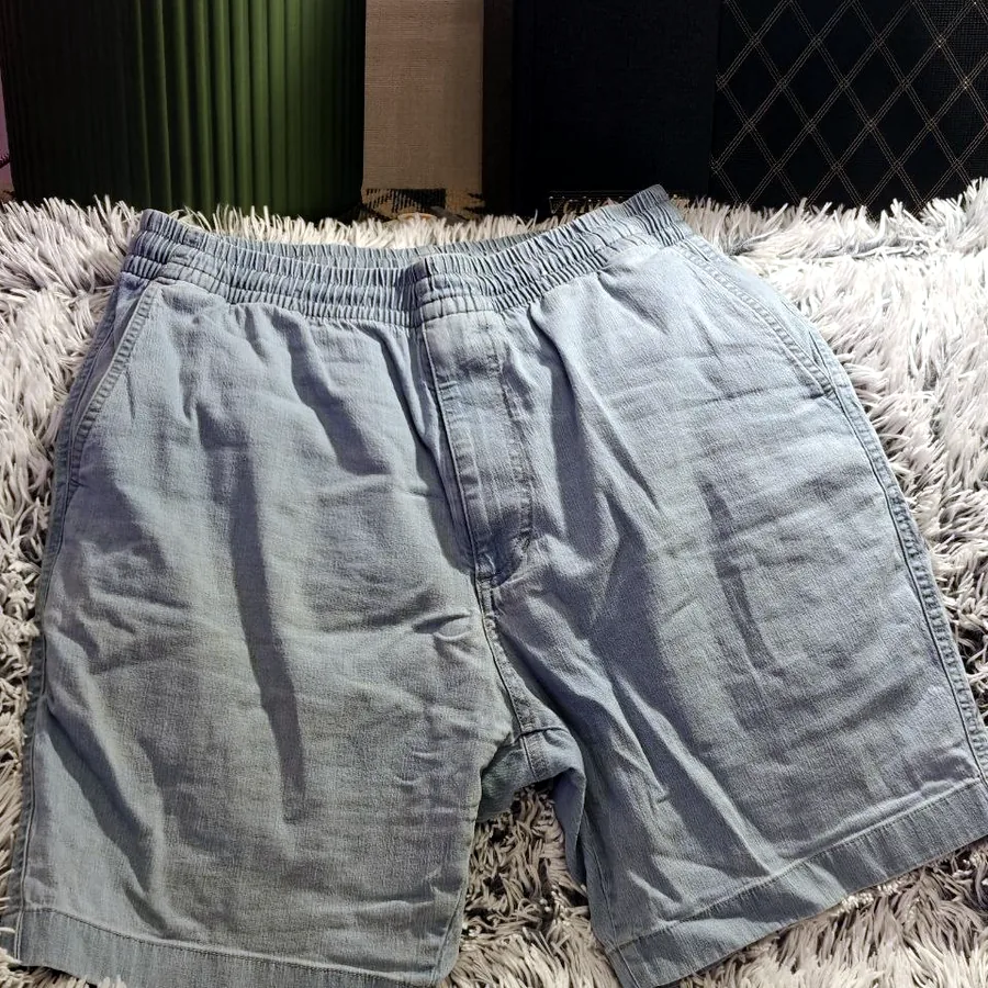 Шорты Uniqlo голубые, хлопок, новые