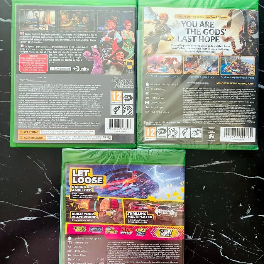 Три игры для Xbox One