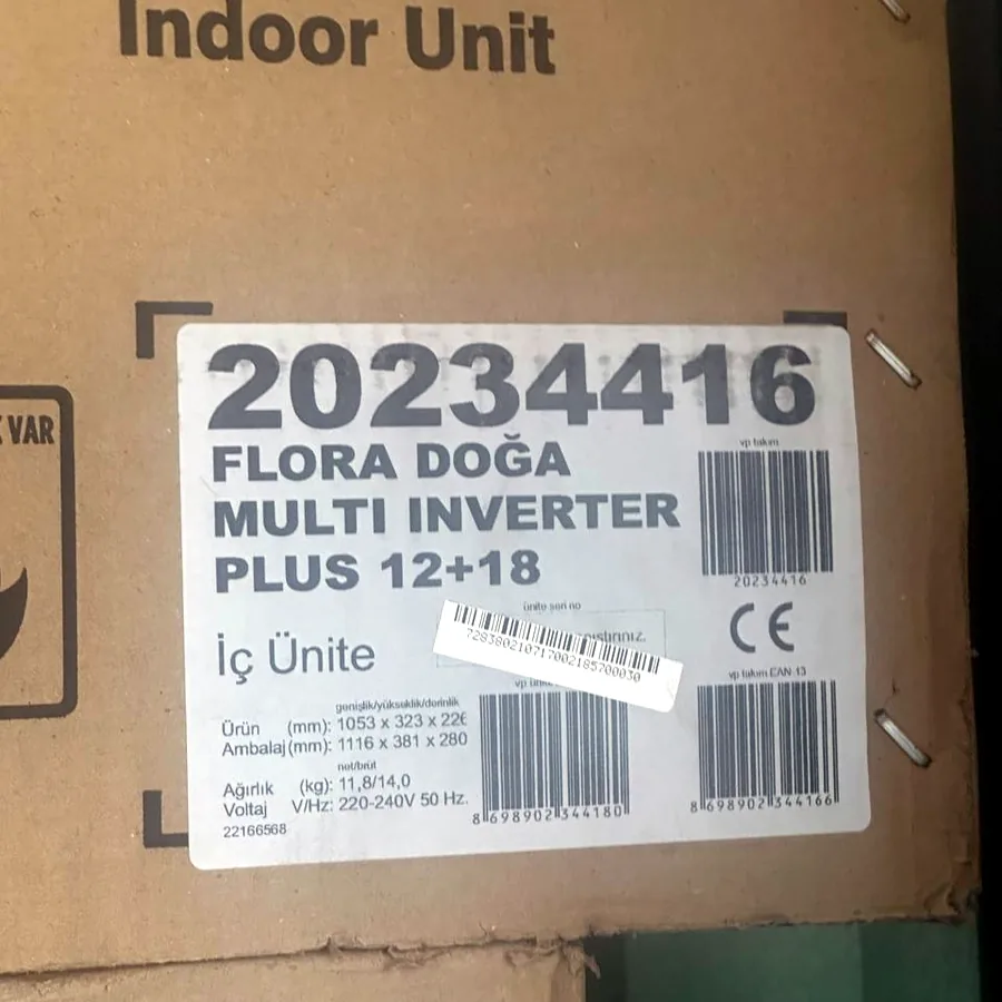 Кондиционер Vestel Flora Doğa Multi Inverter Plus 12+18 BTU