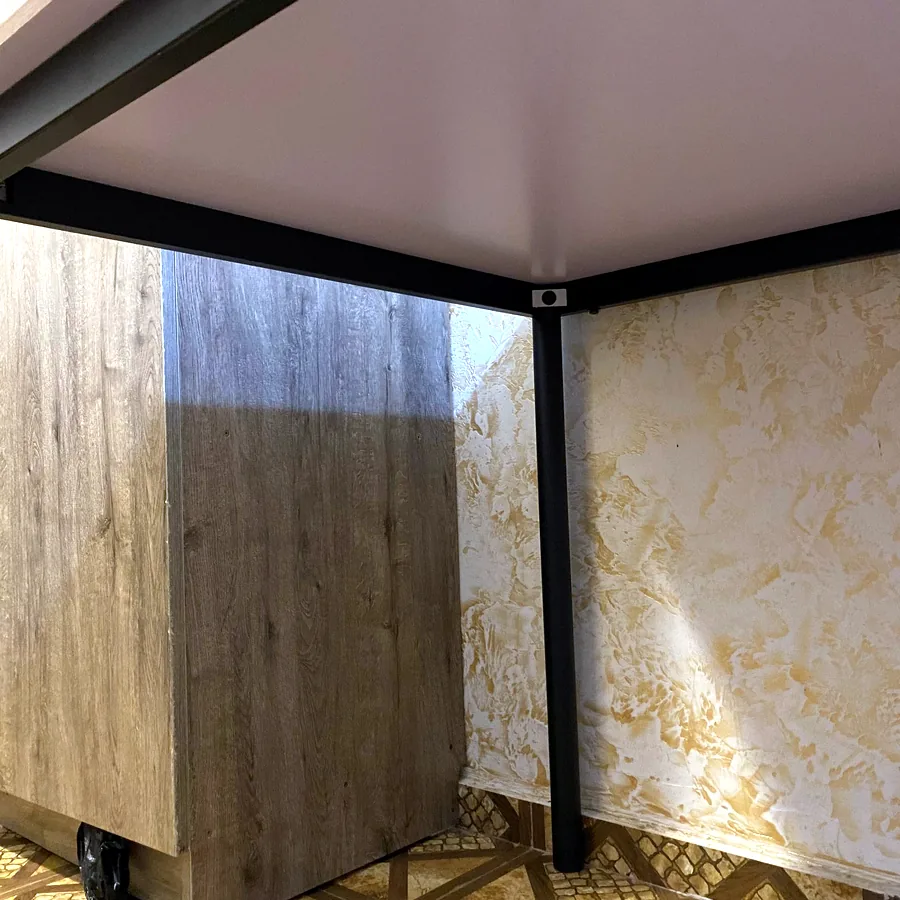 Рабочий стол 120x80 см, металлическое подстолье