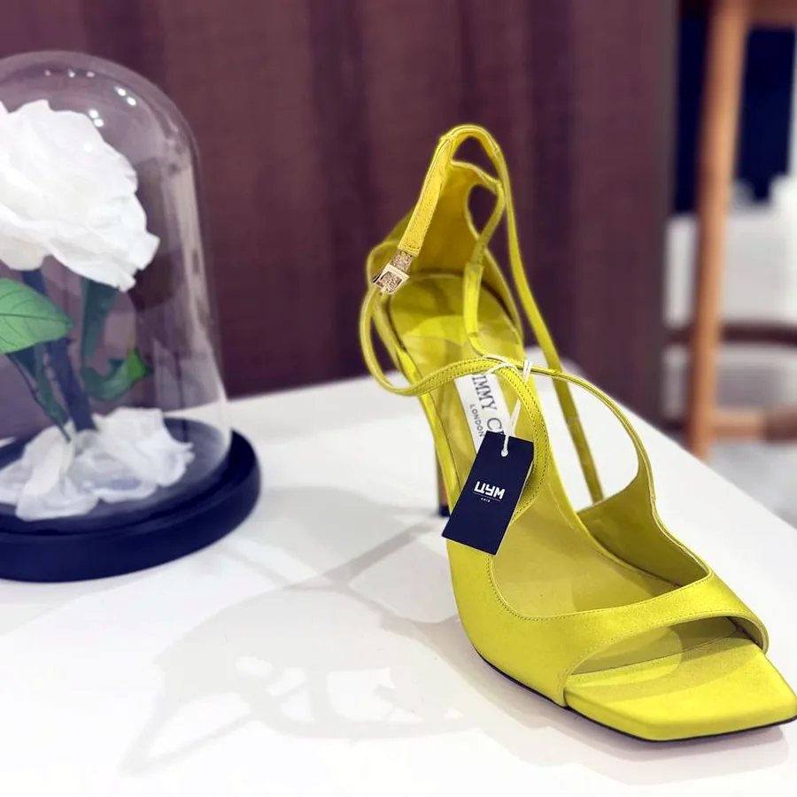 Jimmy Choo Leo 100 Satin Sandals, размер 40