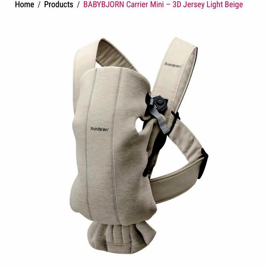 Эргорюкзак BabyBjorn, от 0 до 1 года