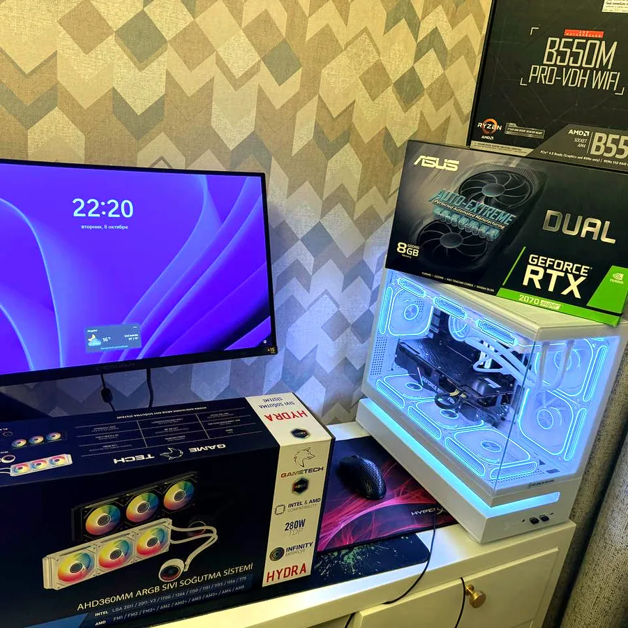 Игровой ПК RTX 2070 Super, Ryzen 5 5600