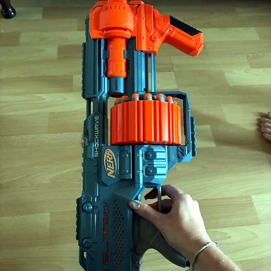 Nerf синий с оранжевым
