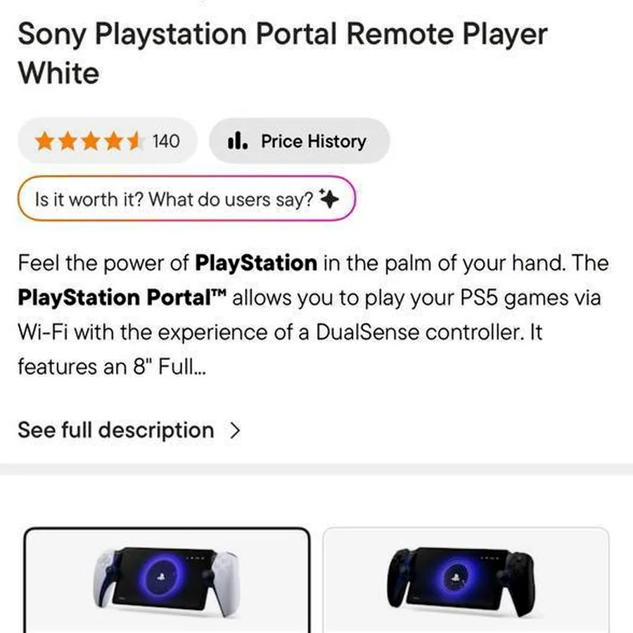 Sony PlayStation Portal Remote Player White