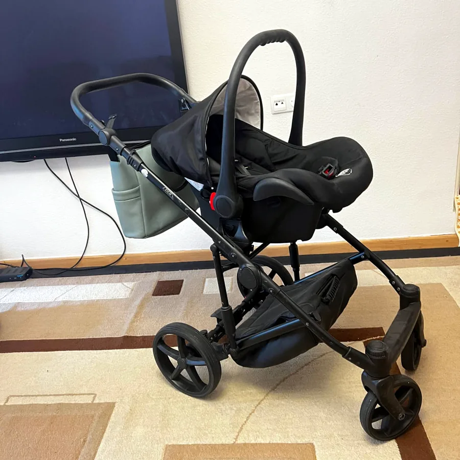 Коляска Adamex Zico Deluxe 3 в 1, экокожа