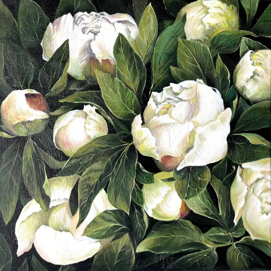 Картина акрил, ручная работа, 40x40