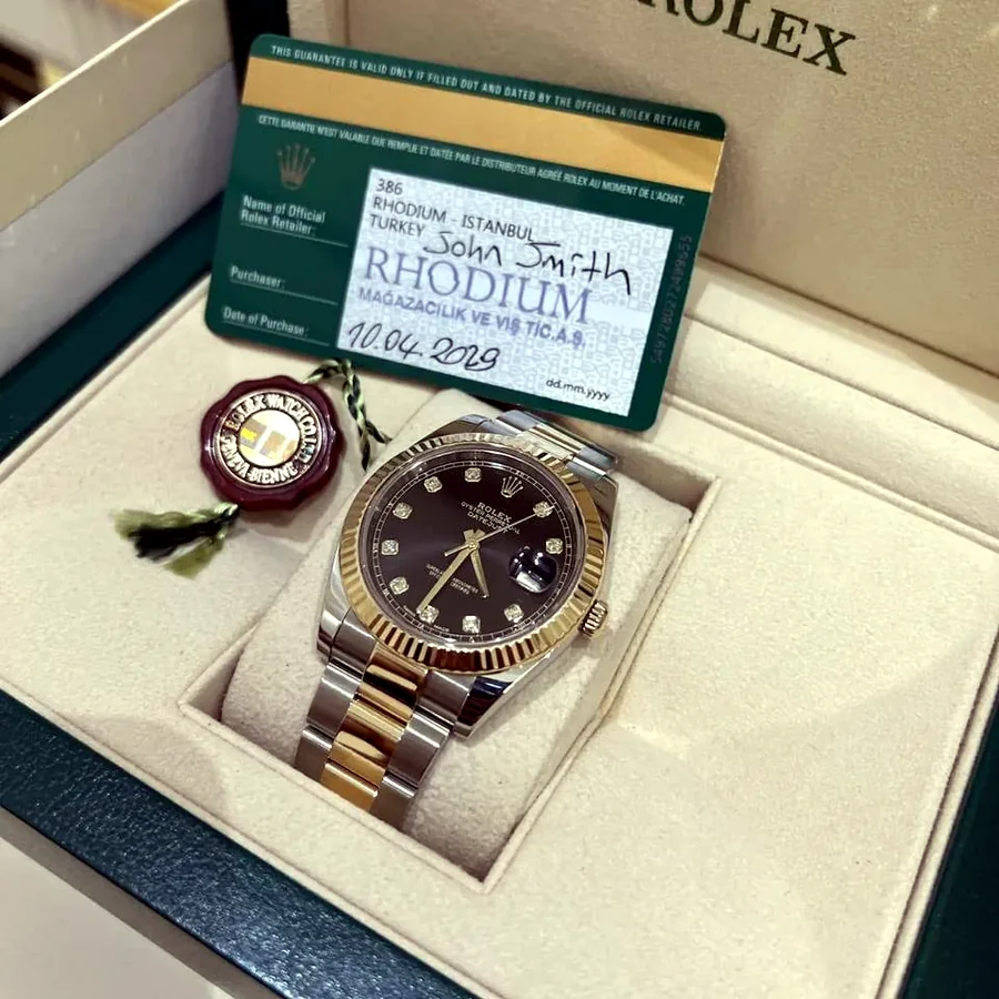 Rolex Datejust 41, чёрный циферблат, комбинированный