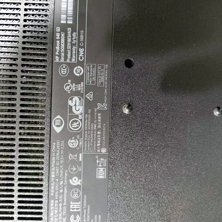 HP ProBook 640 G3, i5, 8 ГБ, 256 ГБ