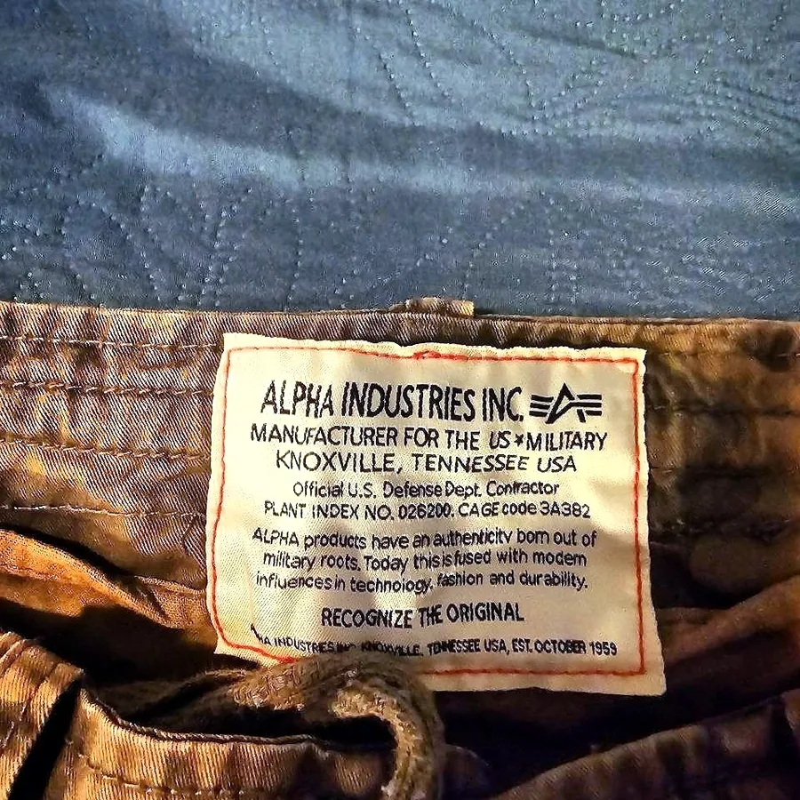 Alpha Industries камуфляжные брюки vintage, размер 31