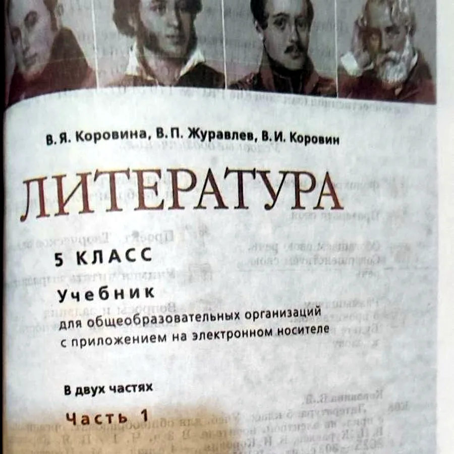 Учебник Литература, 5 класс