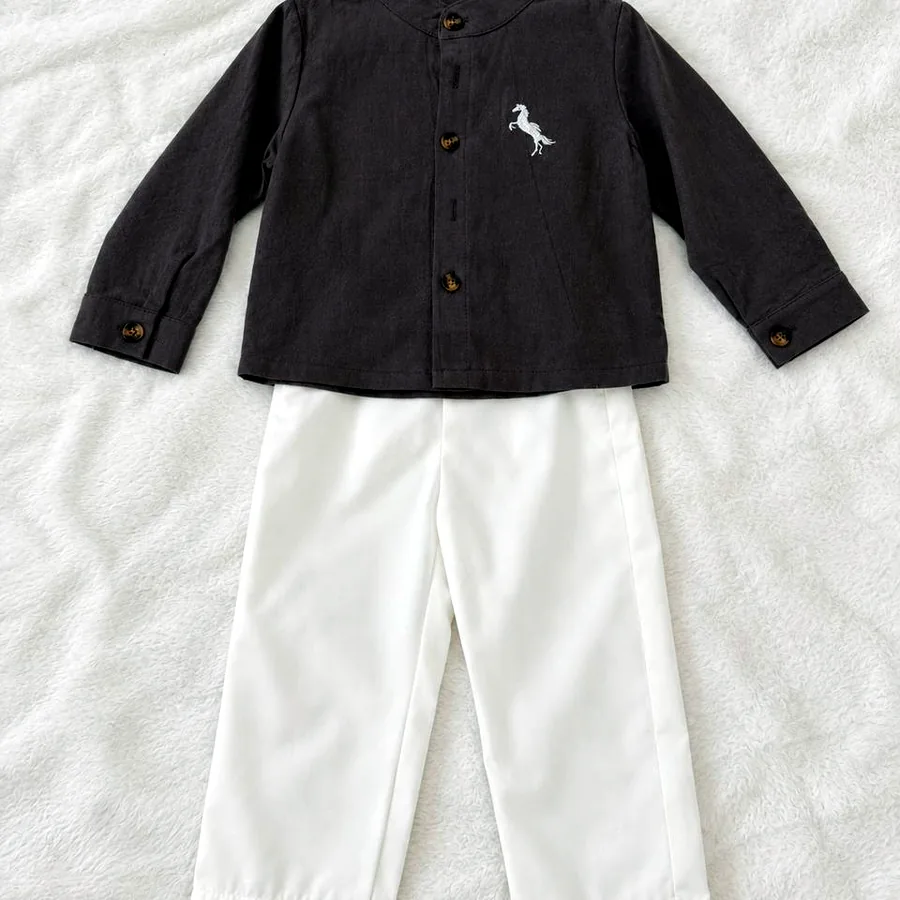 Комплект рубашка и брюки, 8-12 месяцев