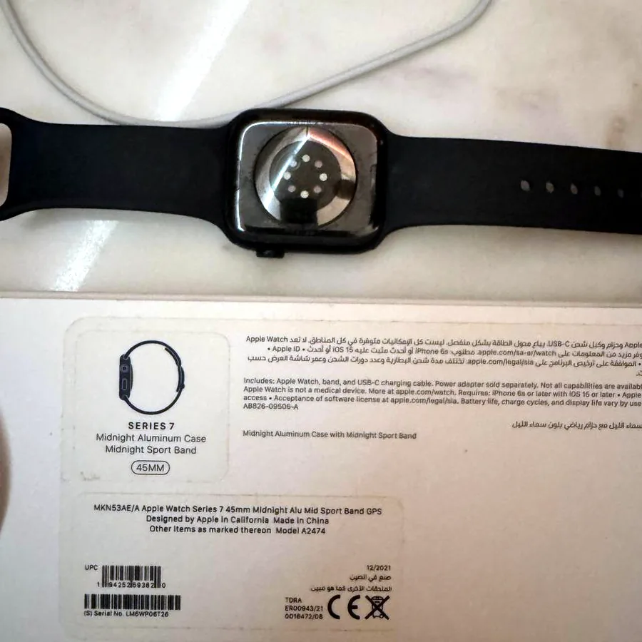 Apple Watch Series 7, 45 мм, midnight