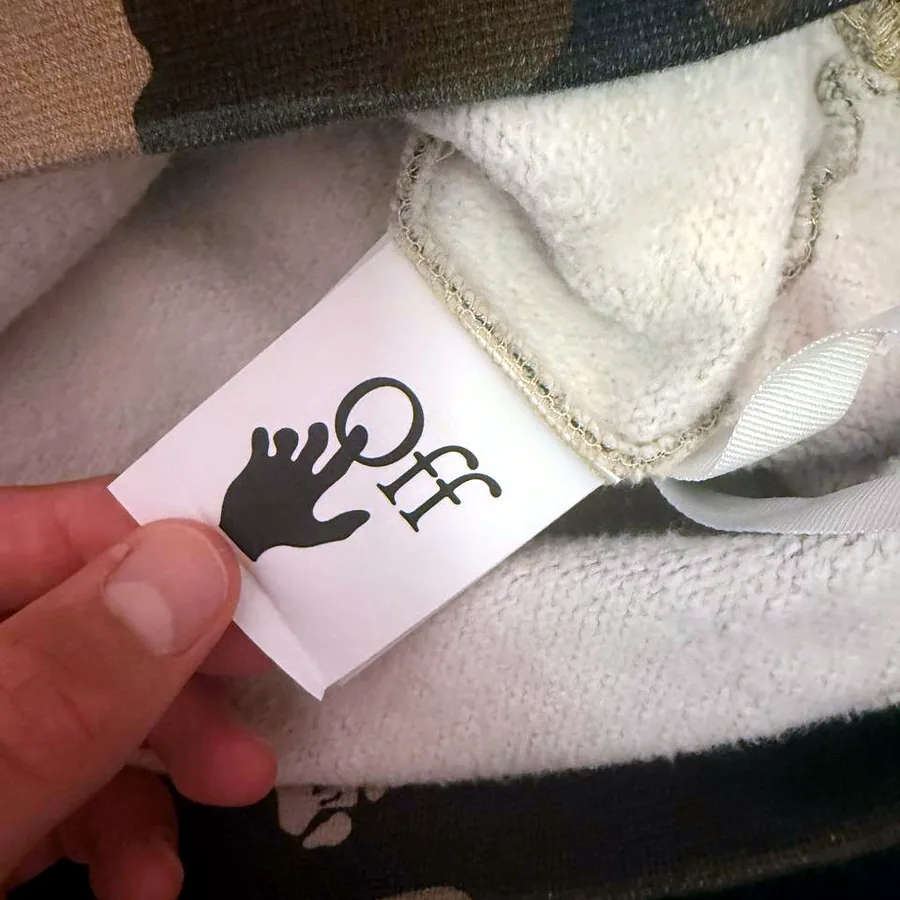 Off-White camo hoodie, размер M