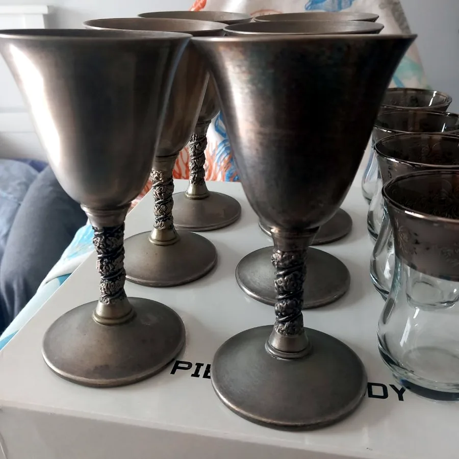 Рюмки серебрённые, винтаж