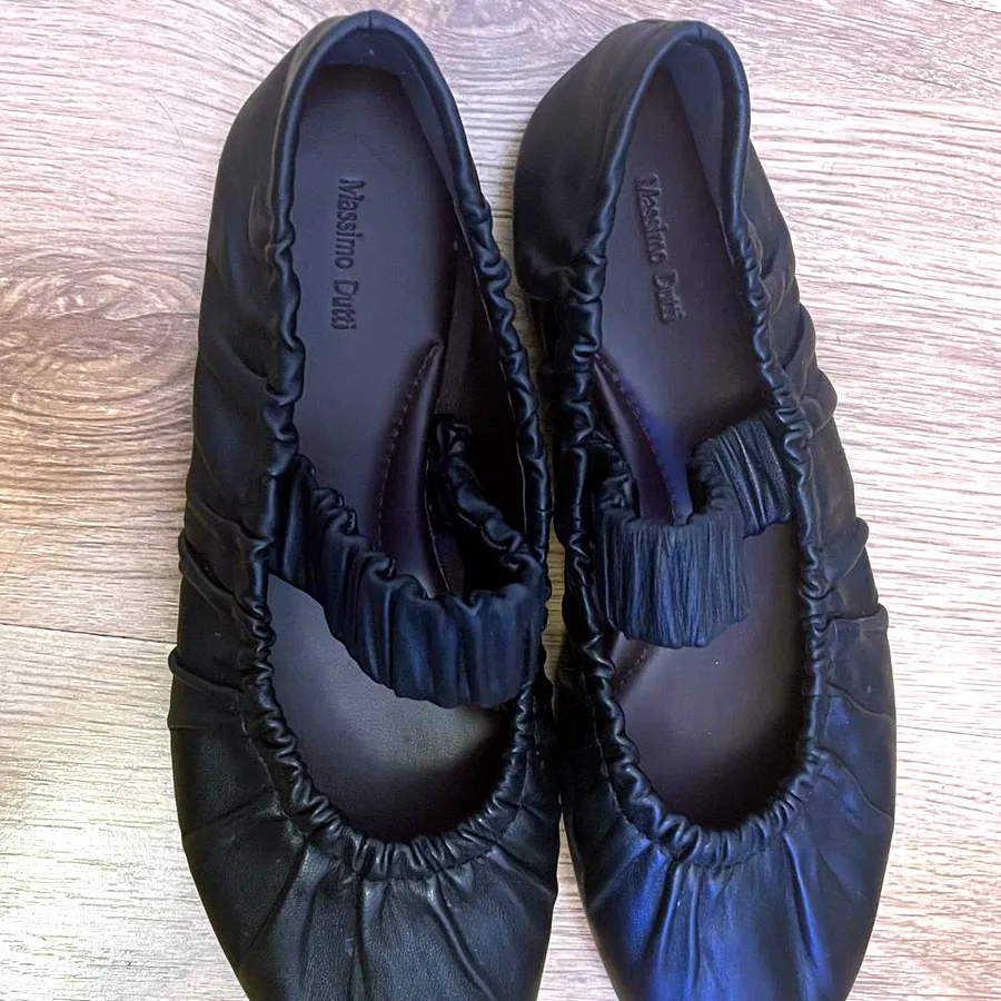 Балетки Massimo Dutti кожаные, размер 38