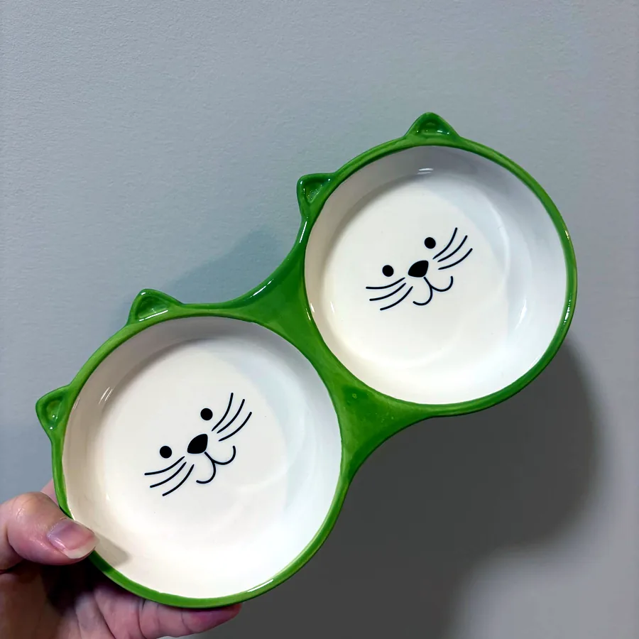 Керамические миски для животных, 3 шт