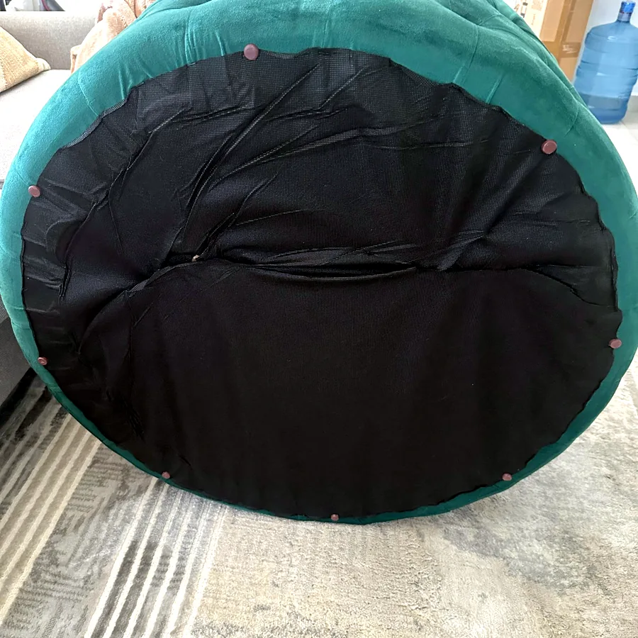 Оттоман круглый 80x40 см, тканевый