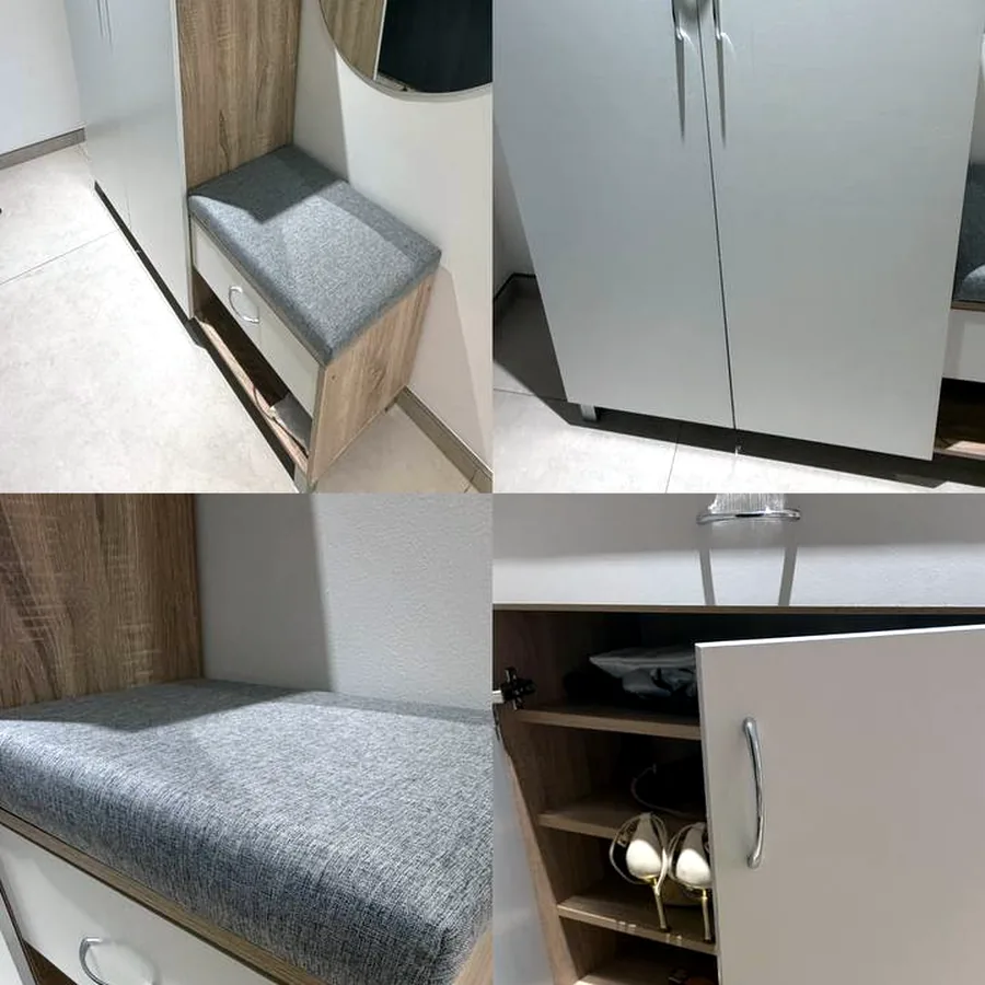 Шкаф для обуви с пуфом, Homecenter