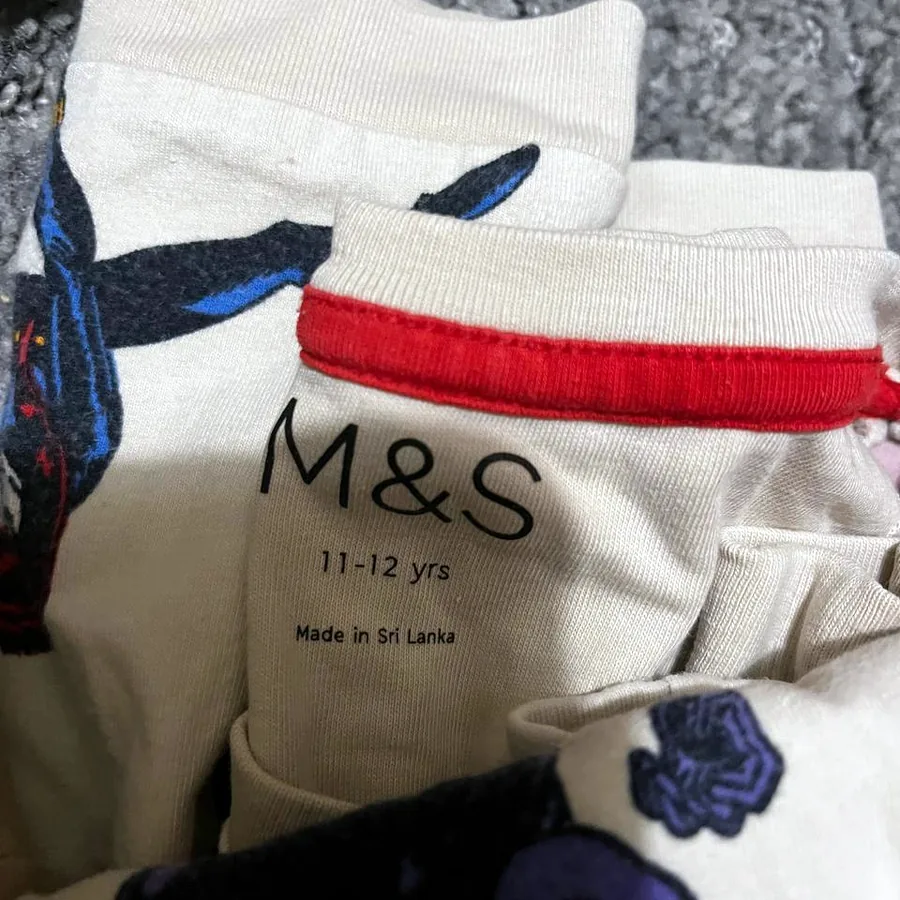 Пижамы осенне-зимние M&S, размер 9-12 лет