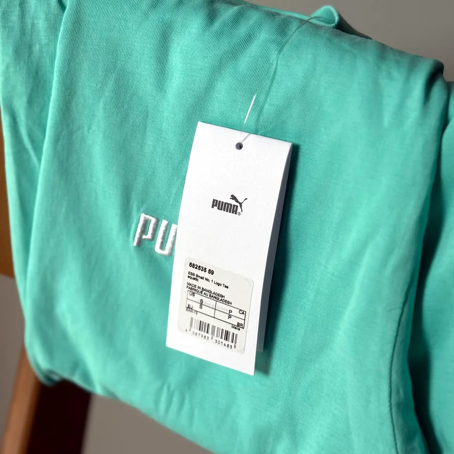 Футболка Puma новая, бирюзовая