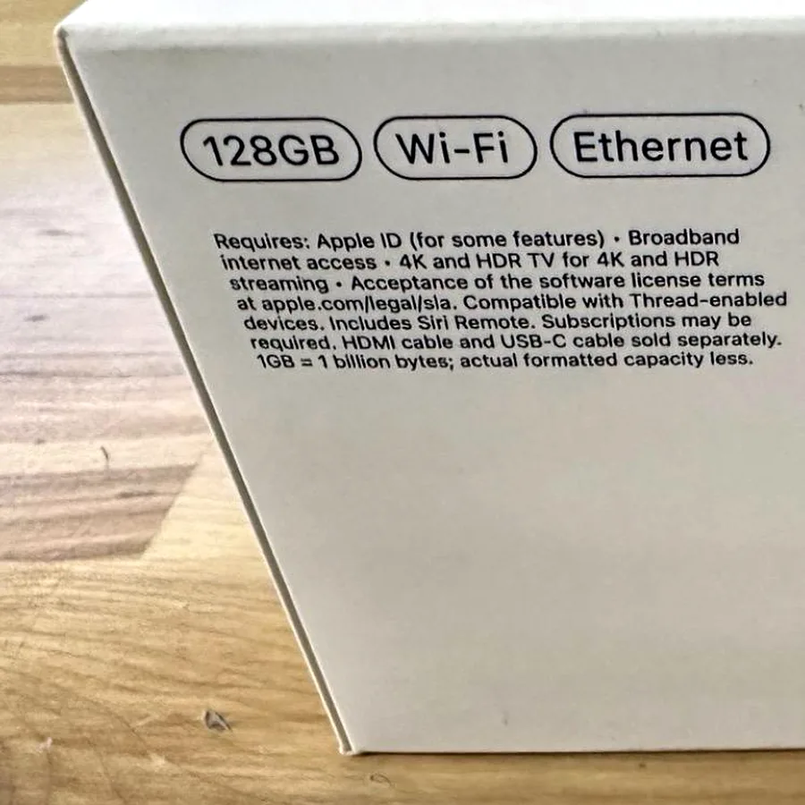 Apple TV 3rd Gen 128GB, новое в коробке