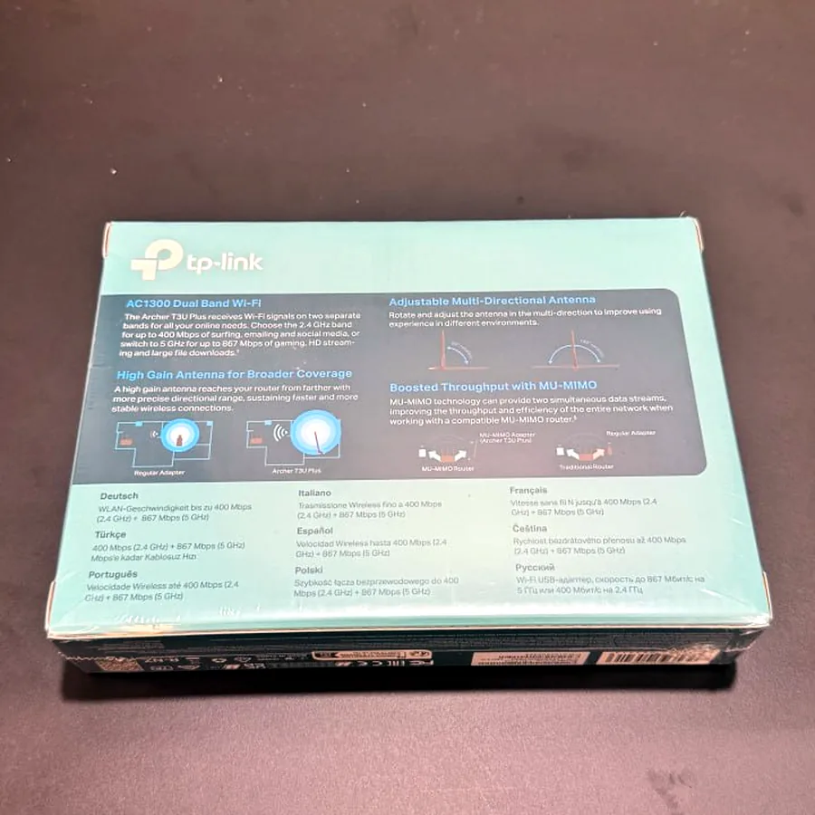 TP-Link Archer T3U Plus, Wi-Fi USB-адаптер AC1300