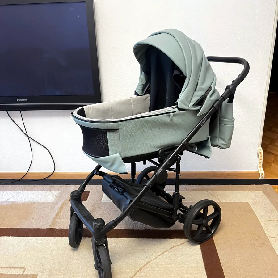 Коляска Adamex Zico Deluxe 3 в 1, экокожа