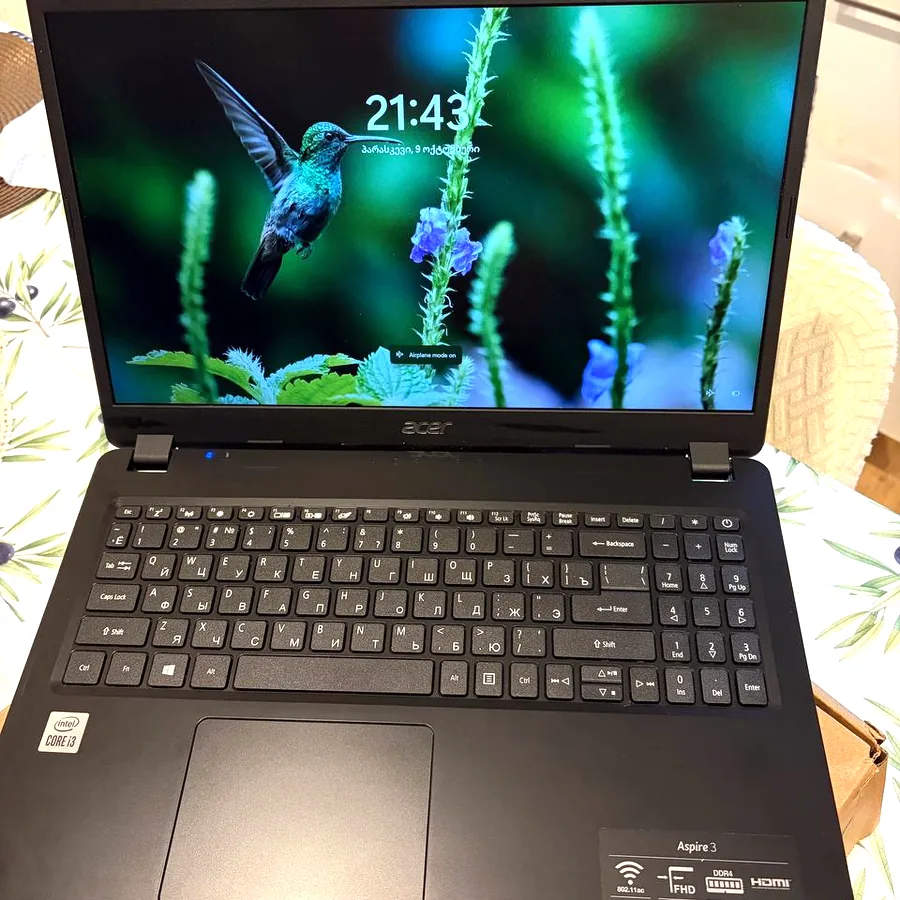 Ноутбук Acer Aspire 3, Intel Core i3, 15.6 дюйма